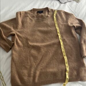 Jcrew tan cashmere sweater